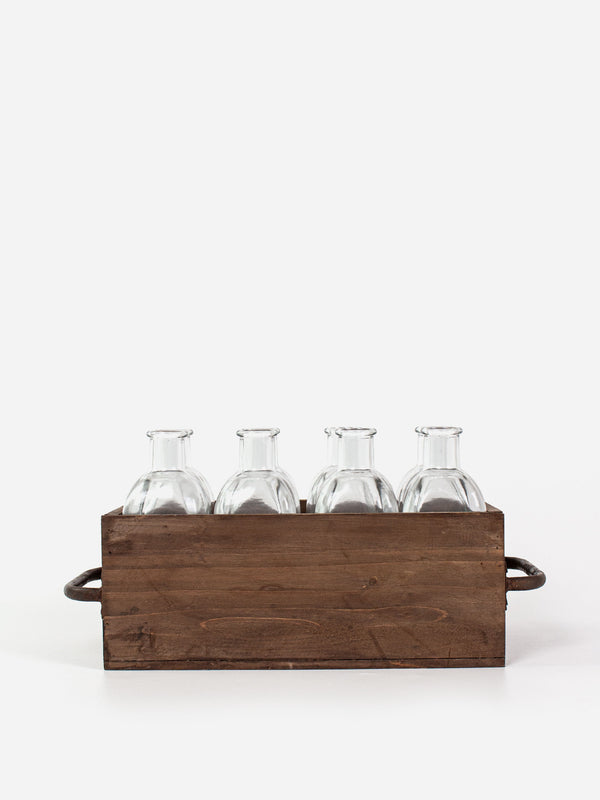 Rustic 8 Bottle Crate