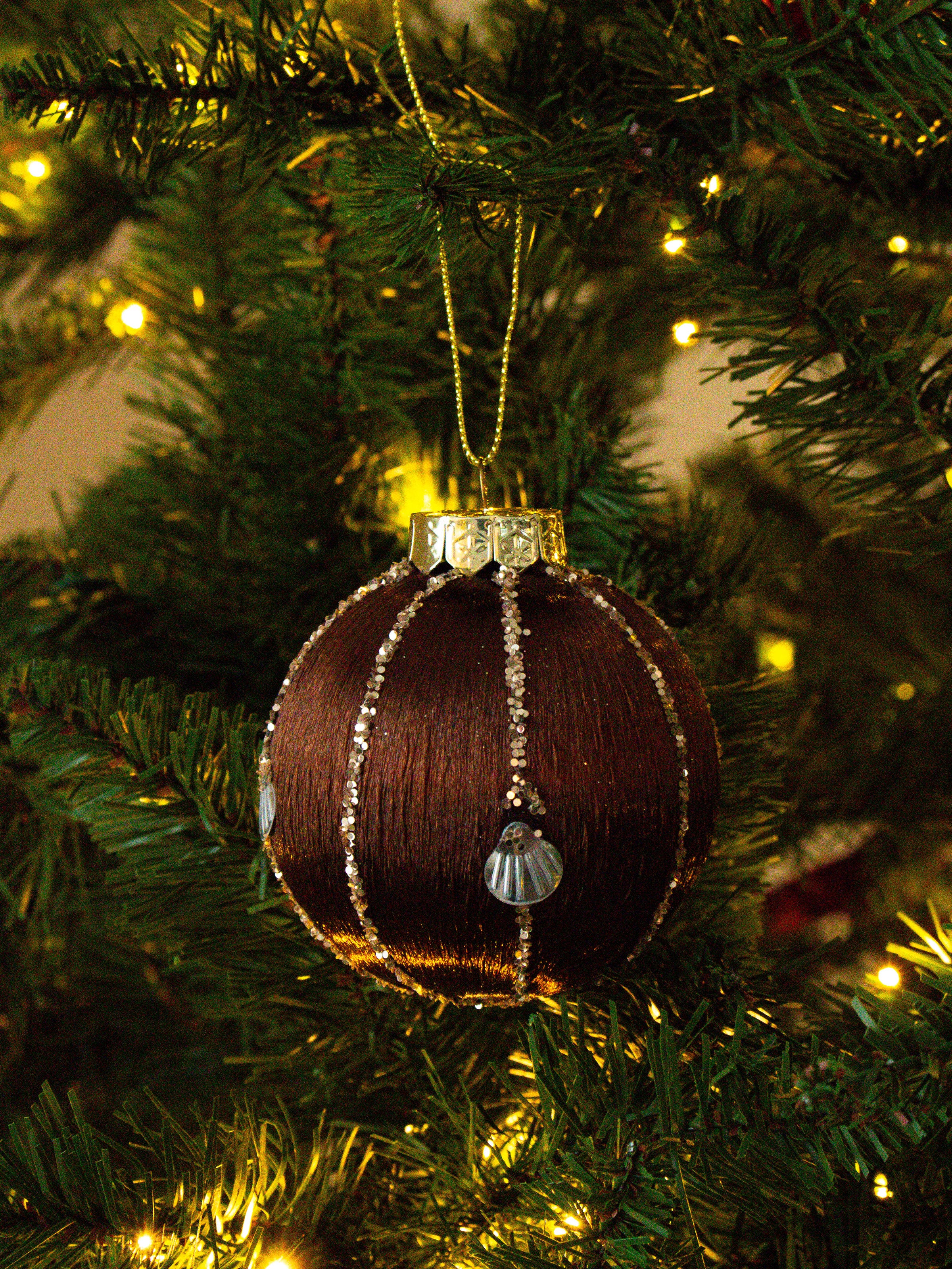 Silky Chocolate Shell Bauble
