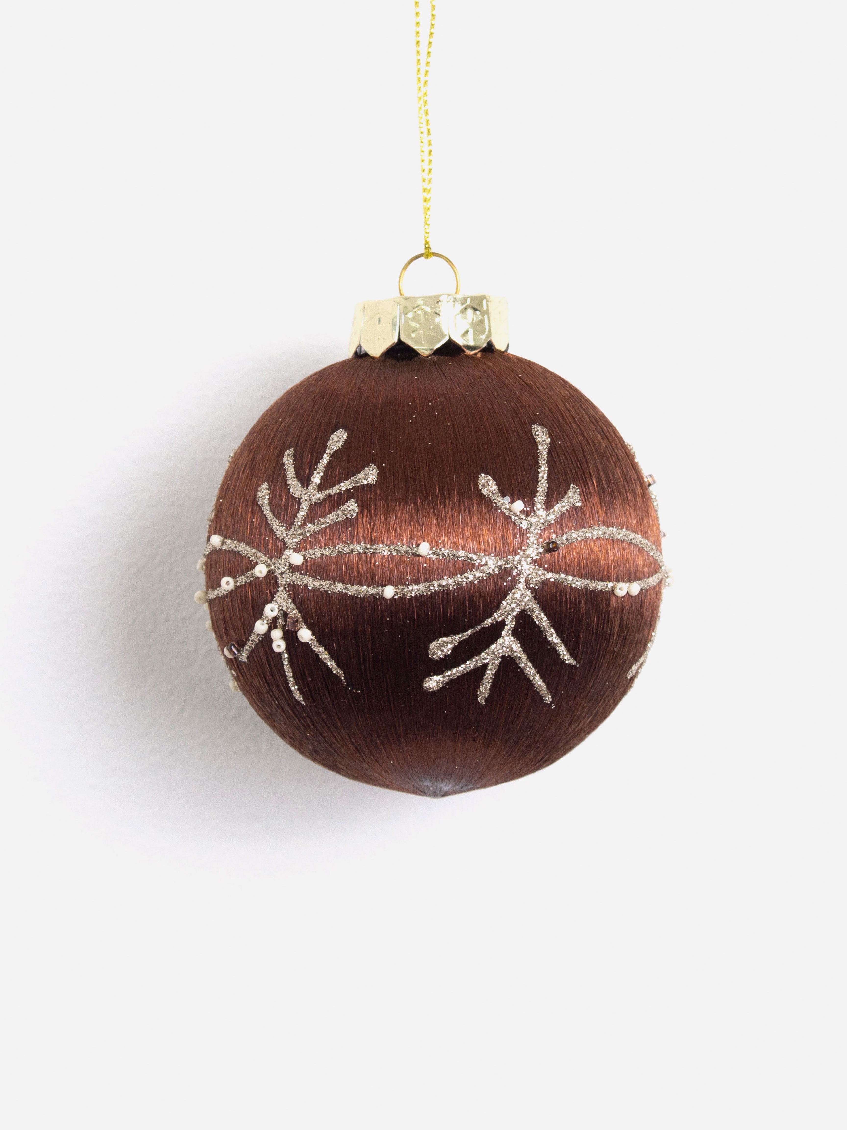 Silky Chocolate Snowflake Bauble