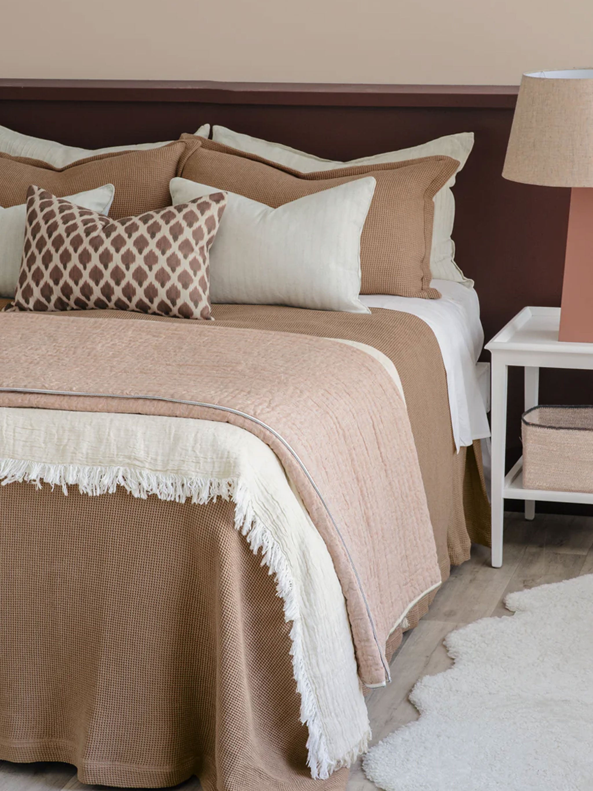 Sottobosco Pink Clay Pillowcase Set