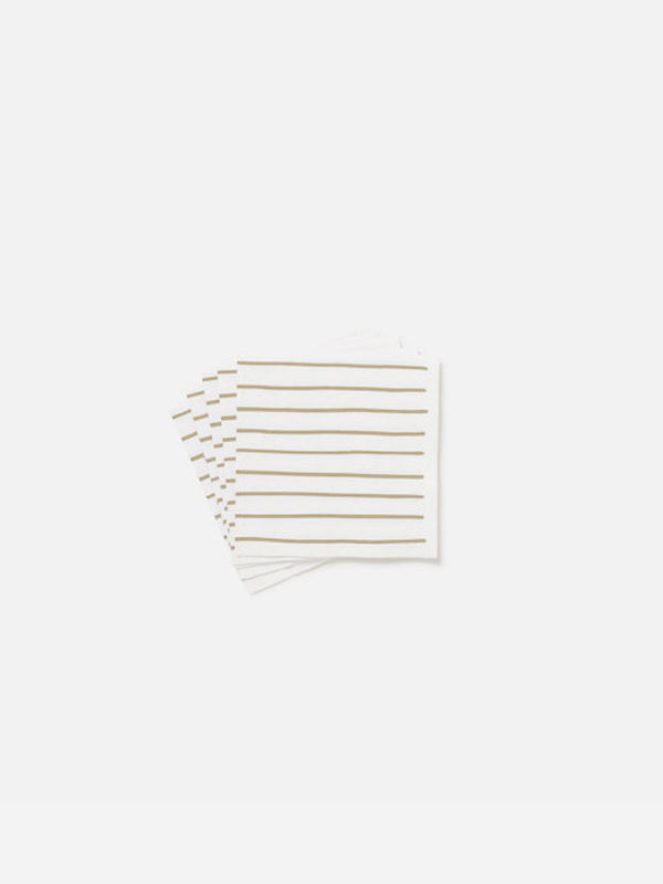 Stripe Cocktail Napkin Set