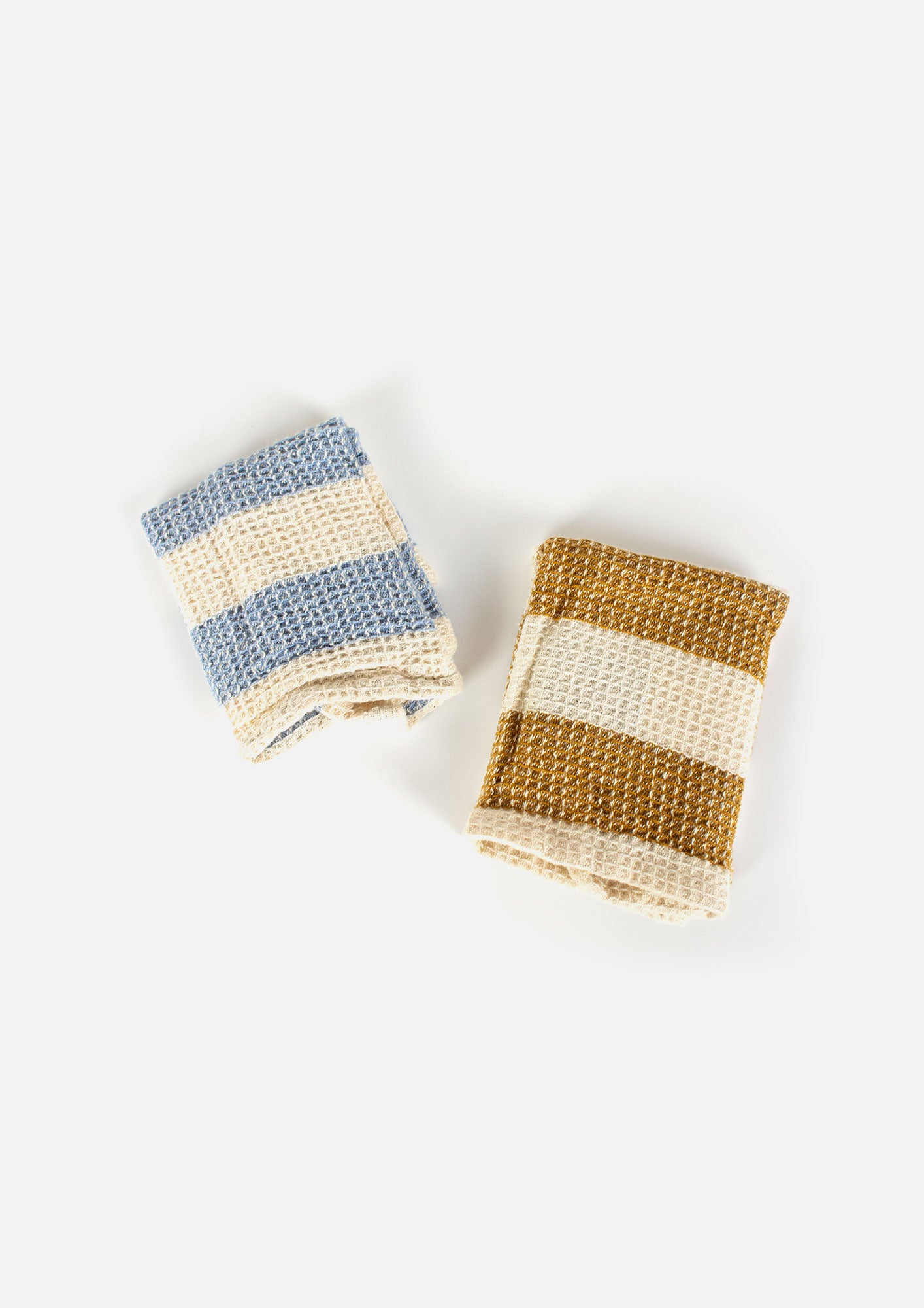 Stripe Waffle Dish Cloth Set