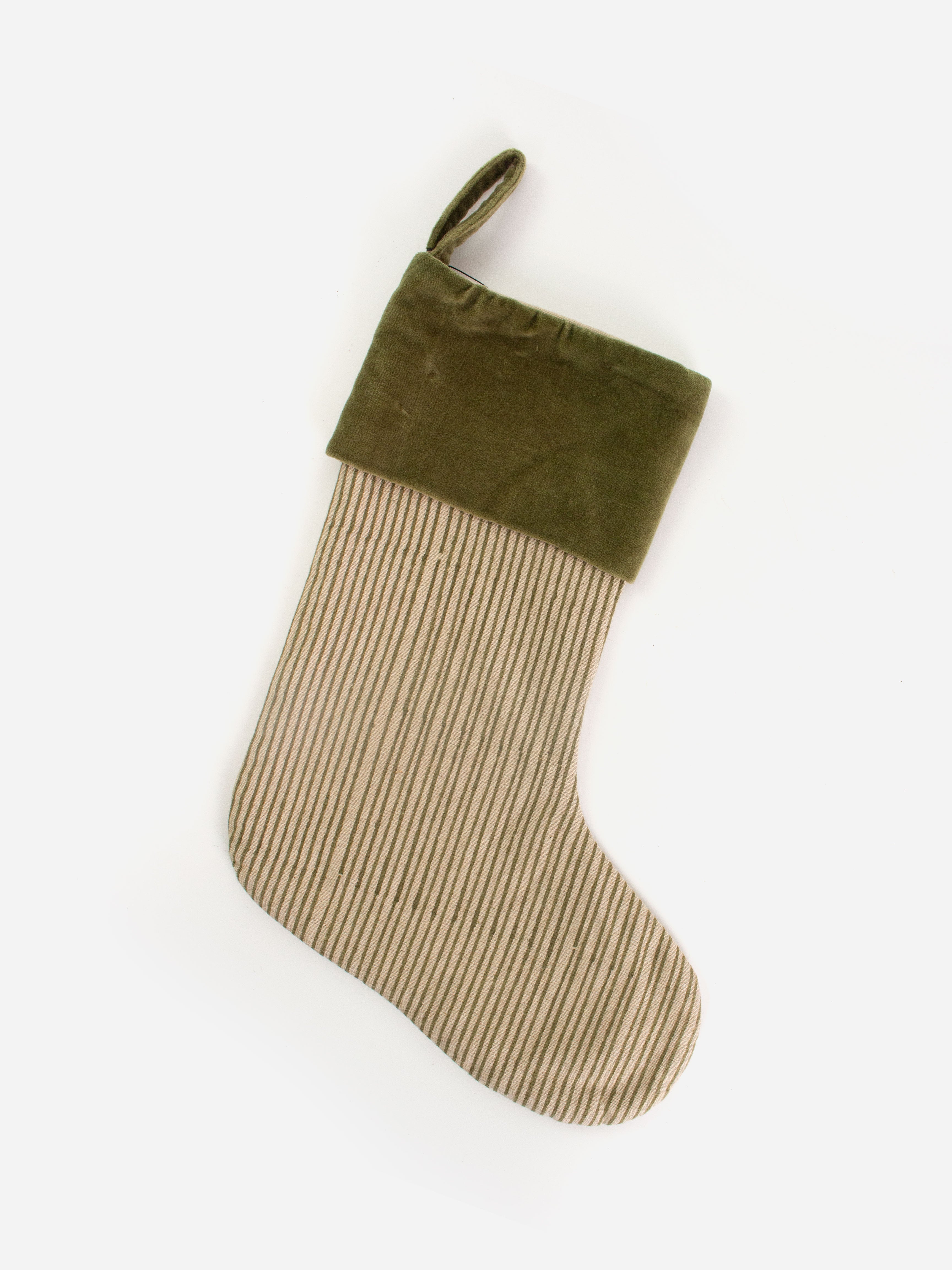 Striped Green Stocking