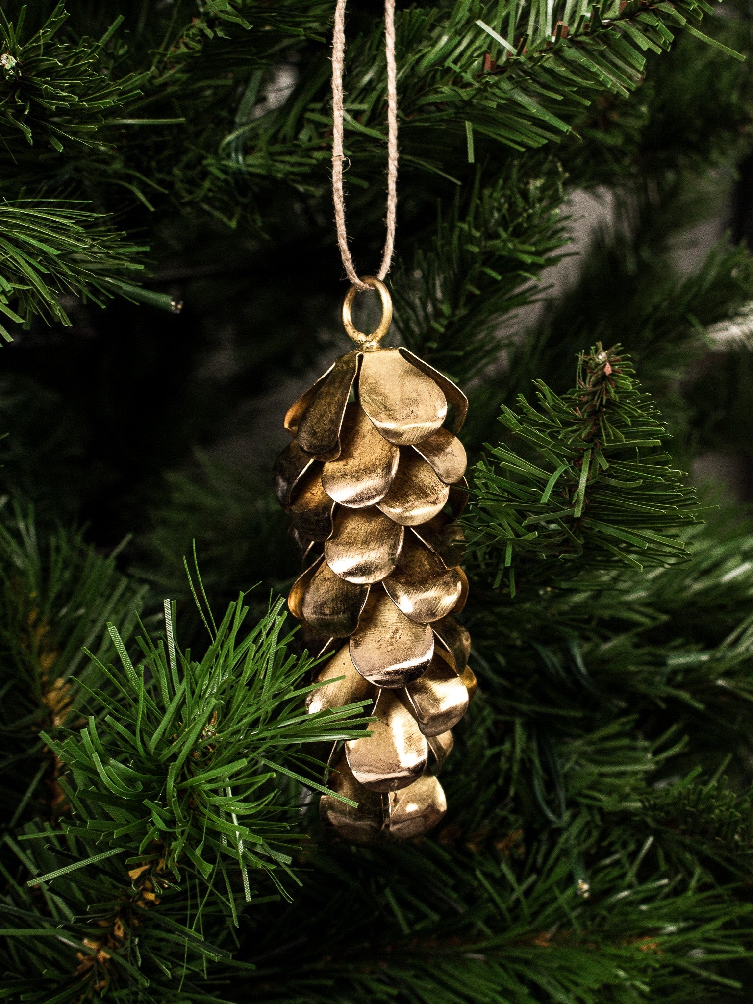 Tall Hanging Pinecone