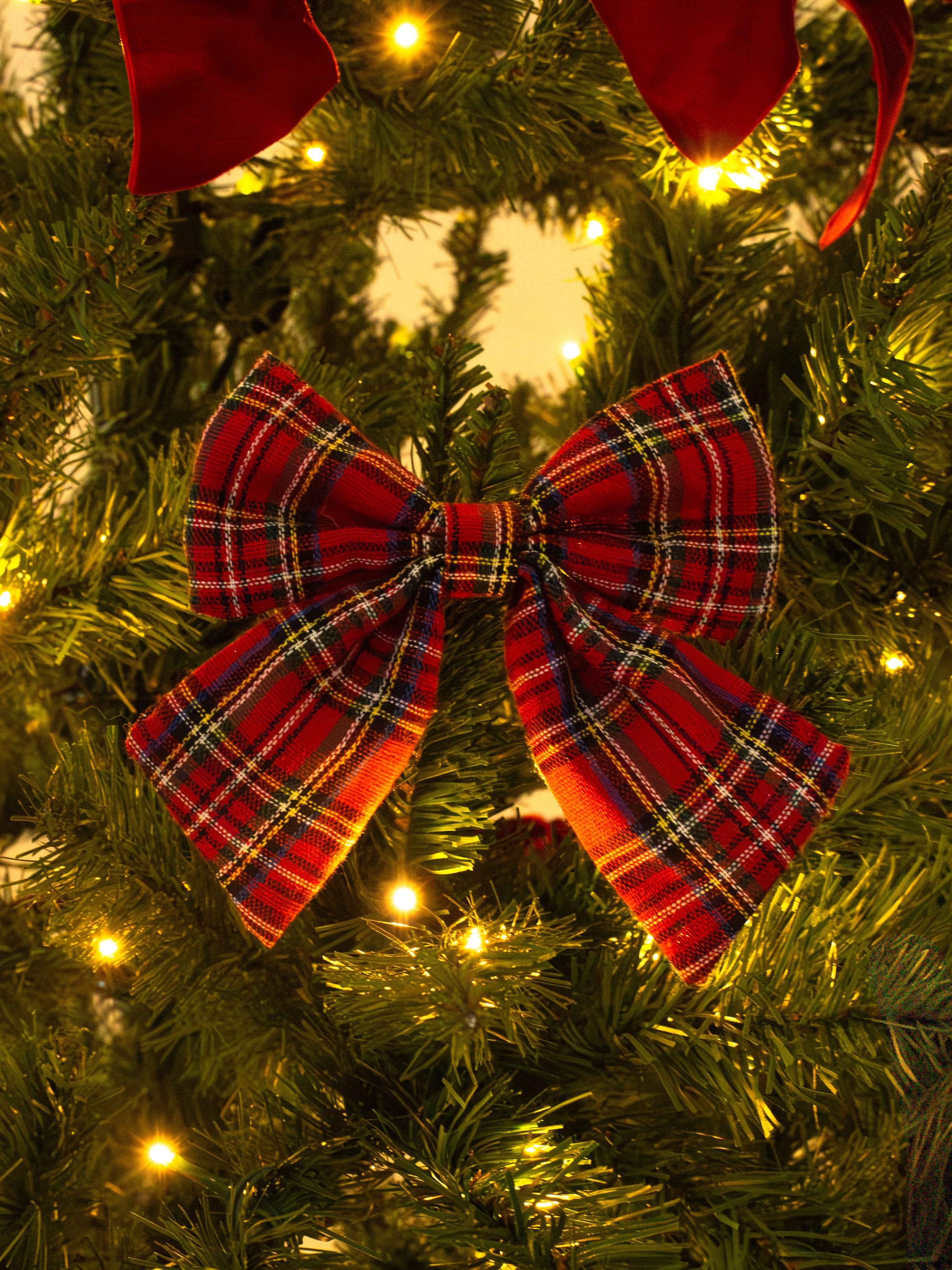 Tartan Bow Clip