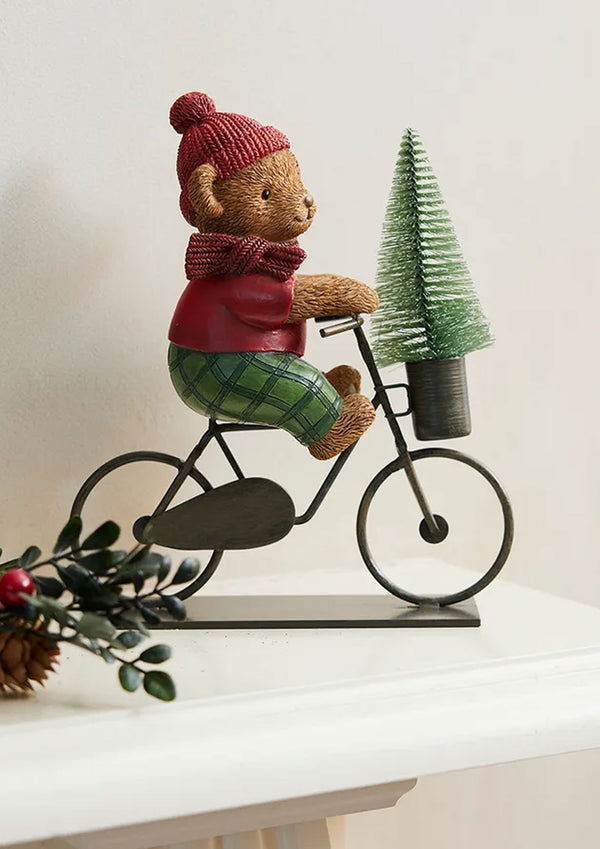 Vintage Teddy on Bike