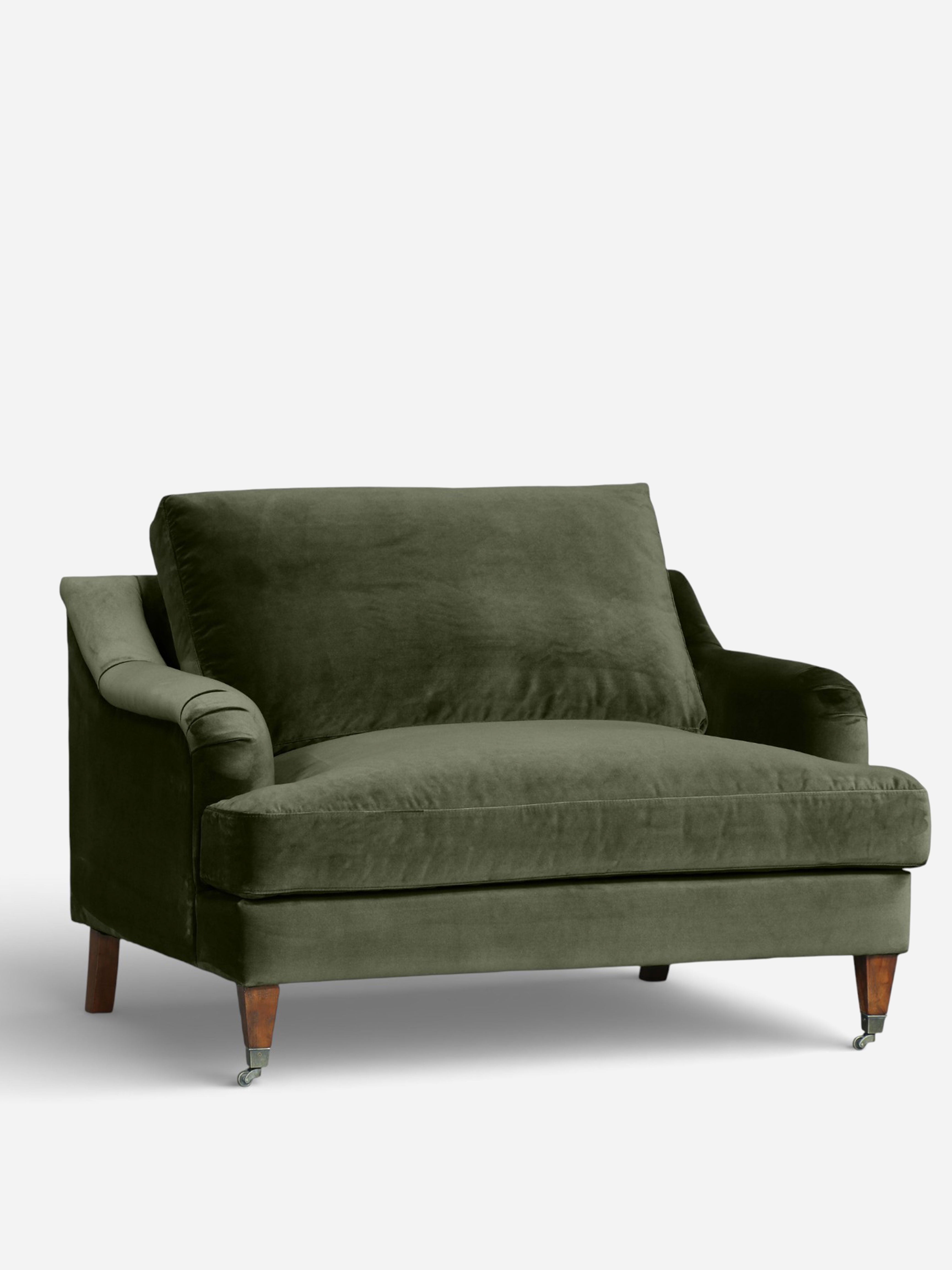 Thornfield Olive Velvet Lounge Chair