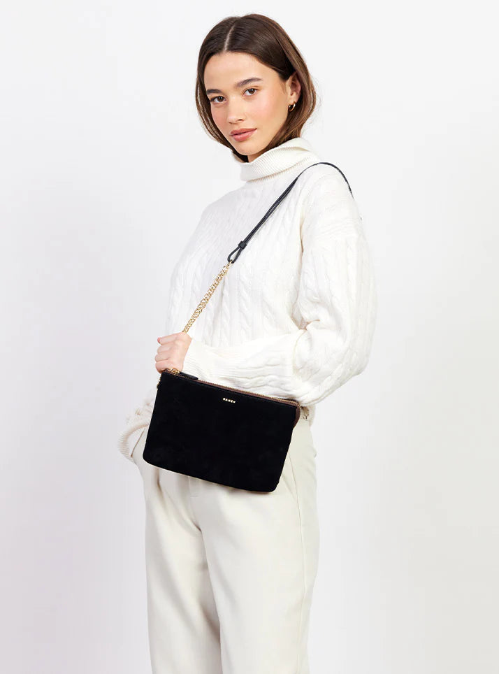 Tilly's Big Sis Suede Crossbody Bag