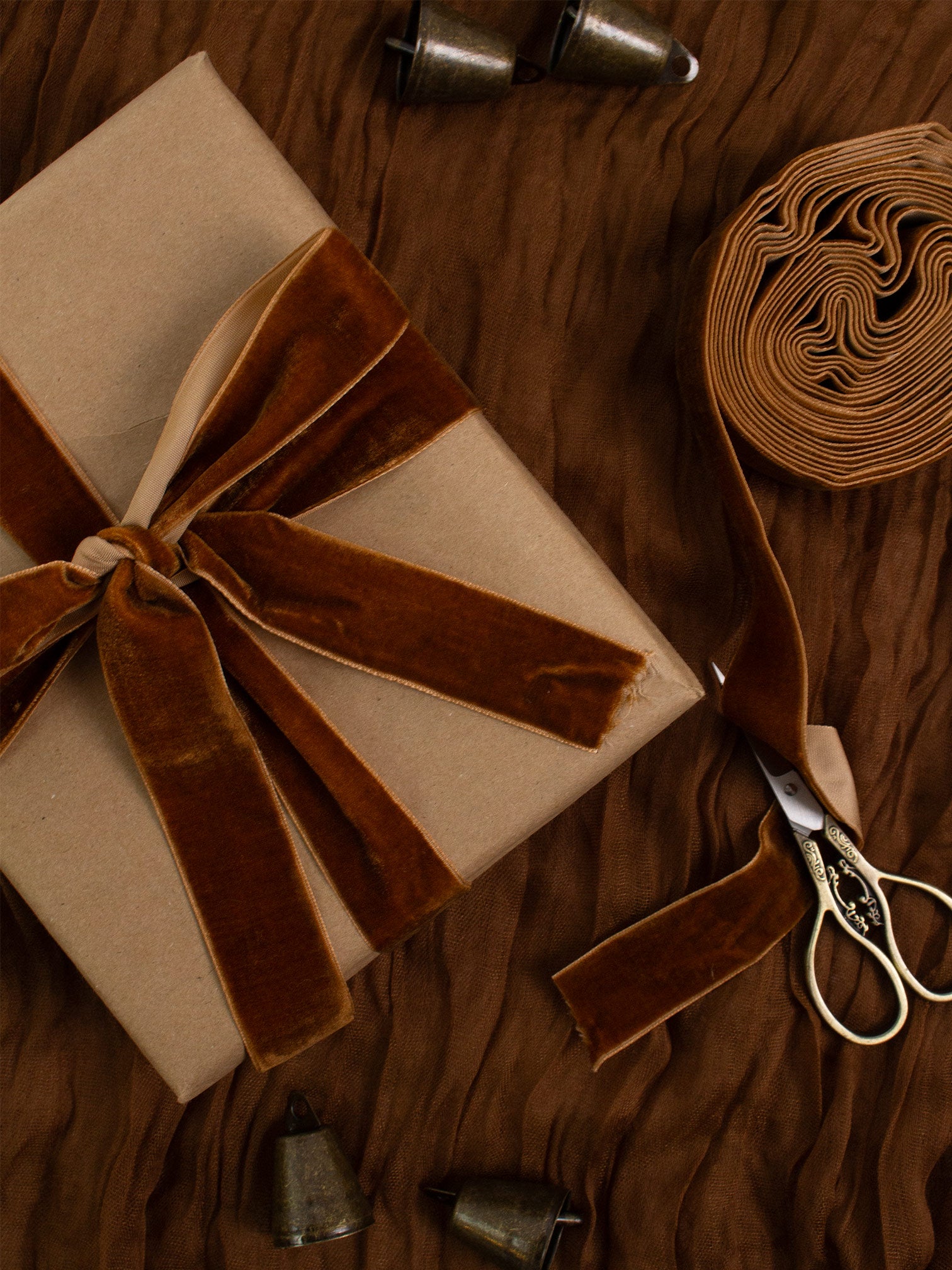 Umber Velvet Ribbon