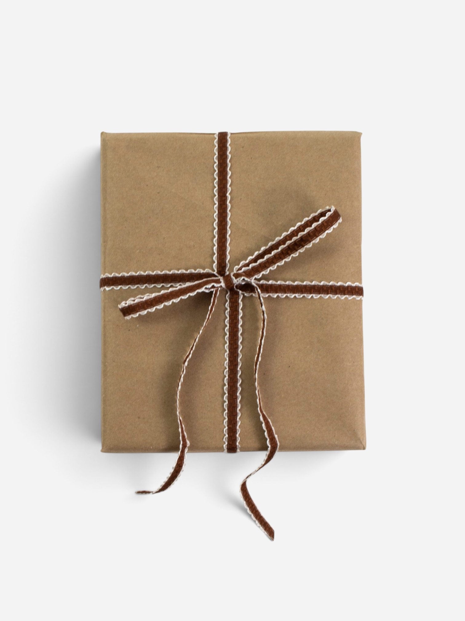 Umber Wavy Edge Ribbon