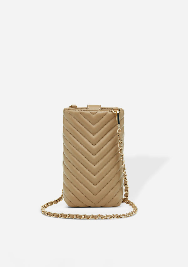 Vera Quilted Phone Crossbody Bag