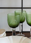 Vintage Green Goblet