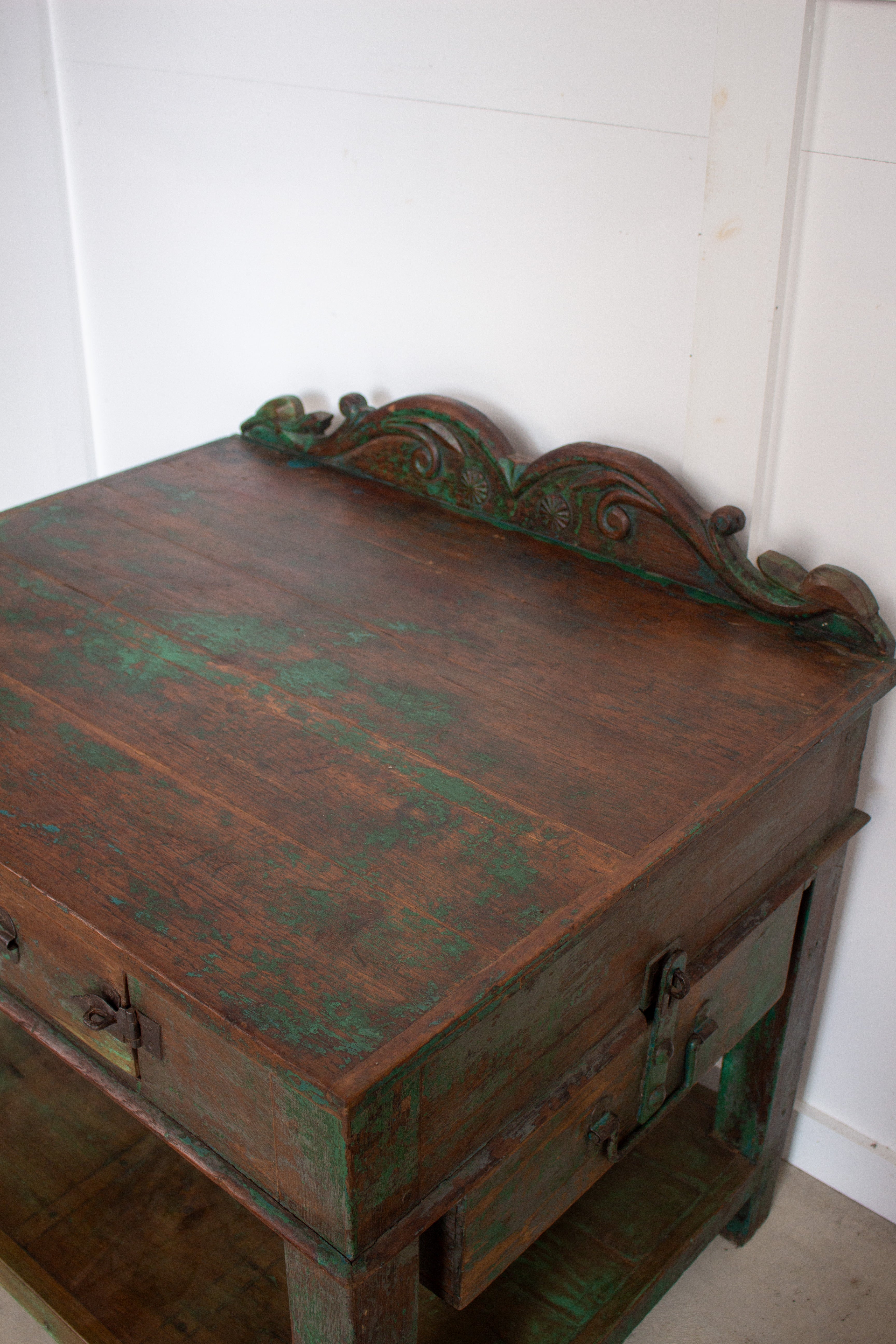 Vintage Green Workbench