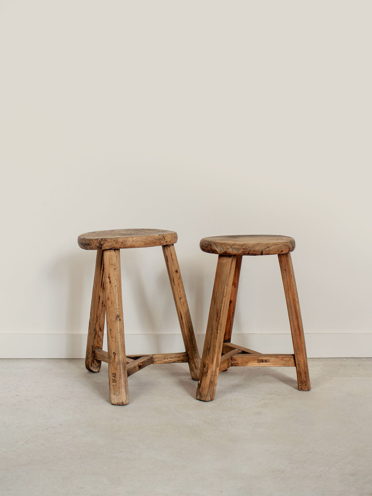 Vintage Large Round Stool