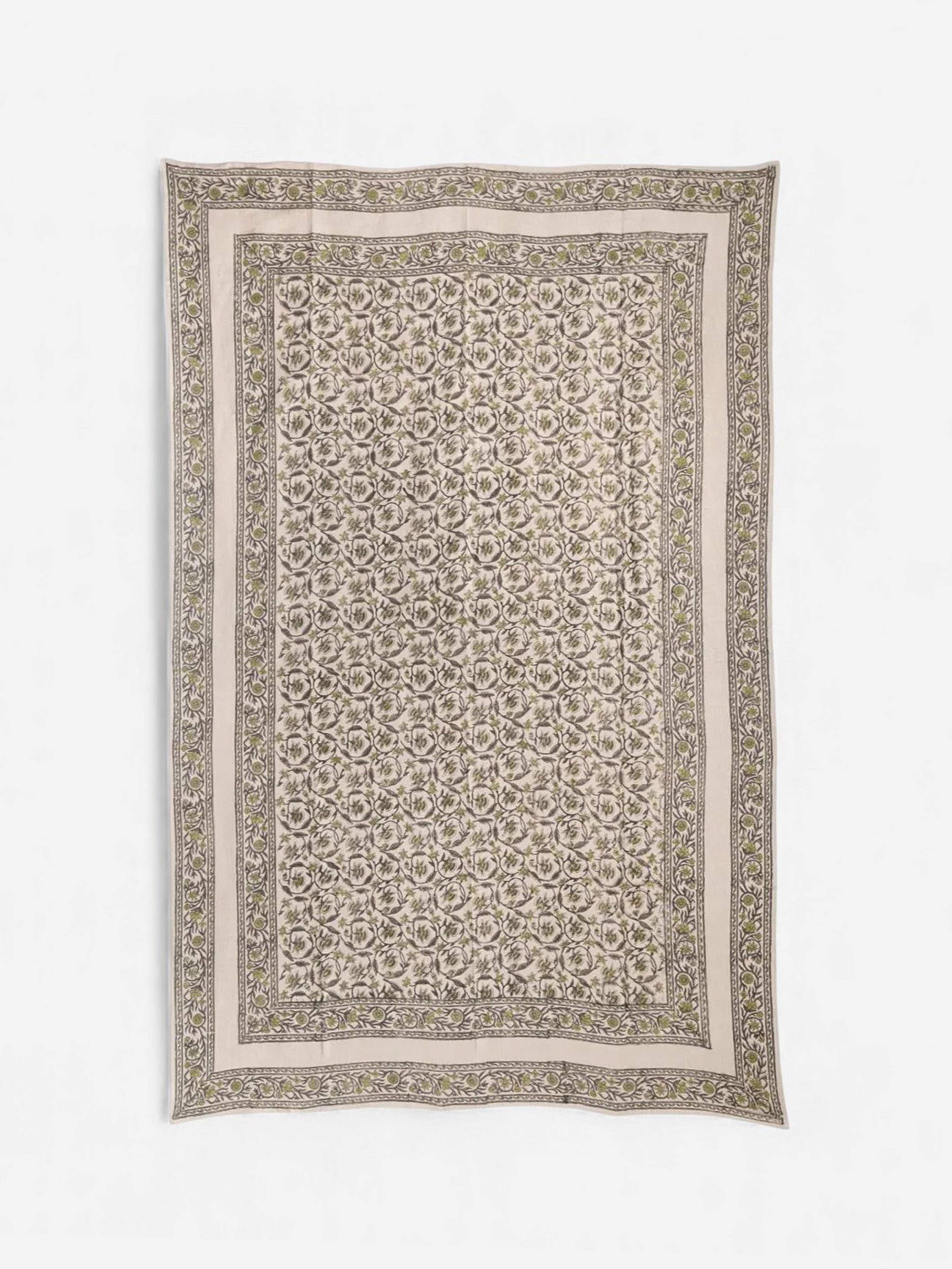 Vittoria Handblocked Tablecloth