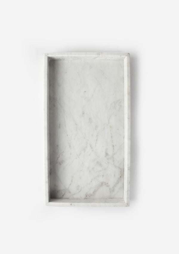 White Carrara Tray