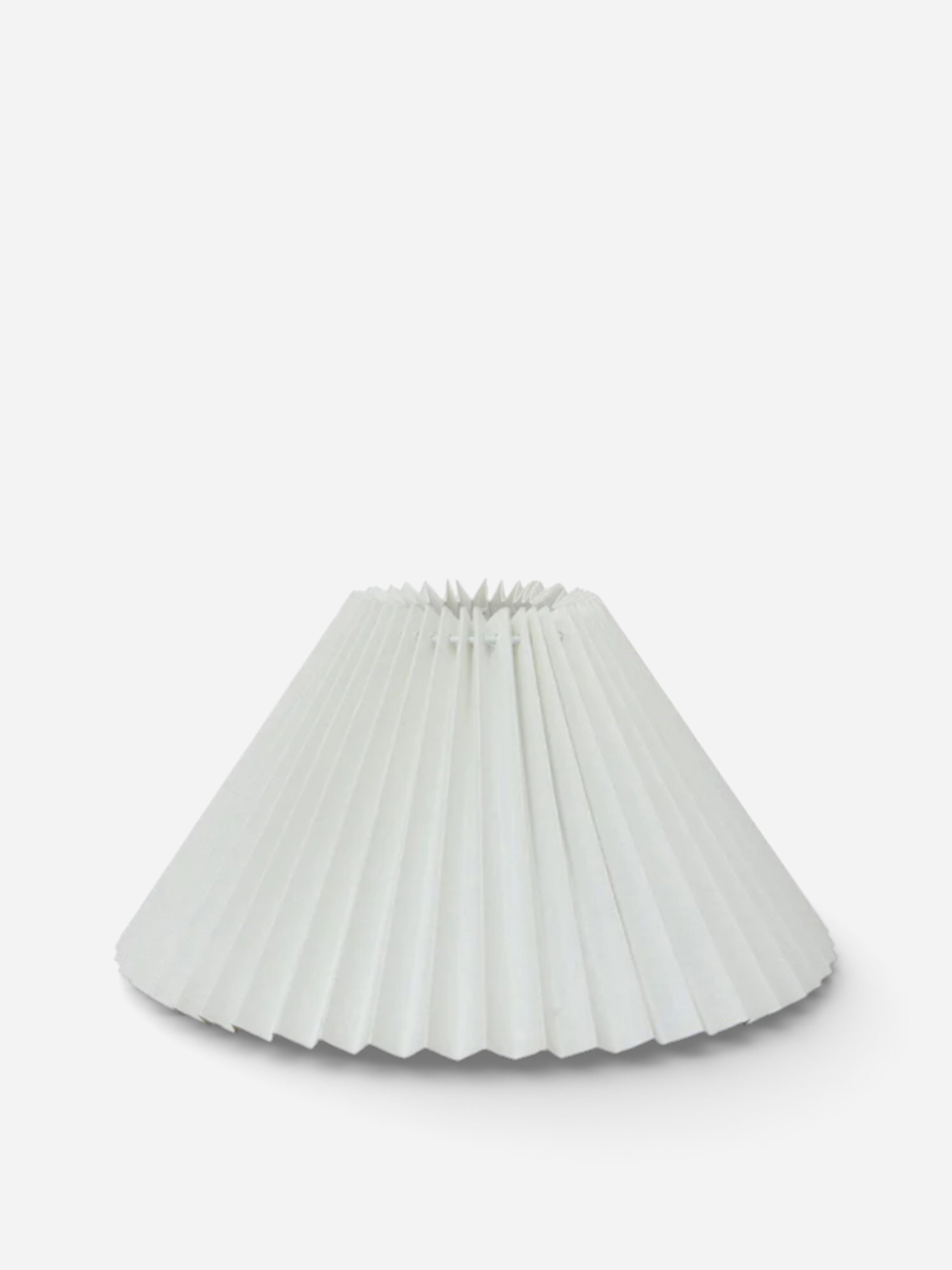 White Pleated Shade