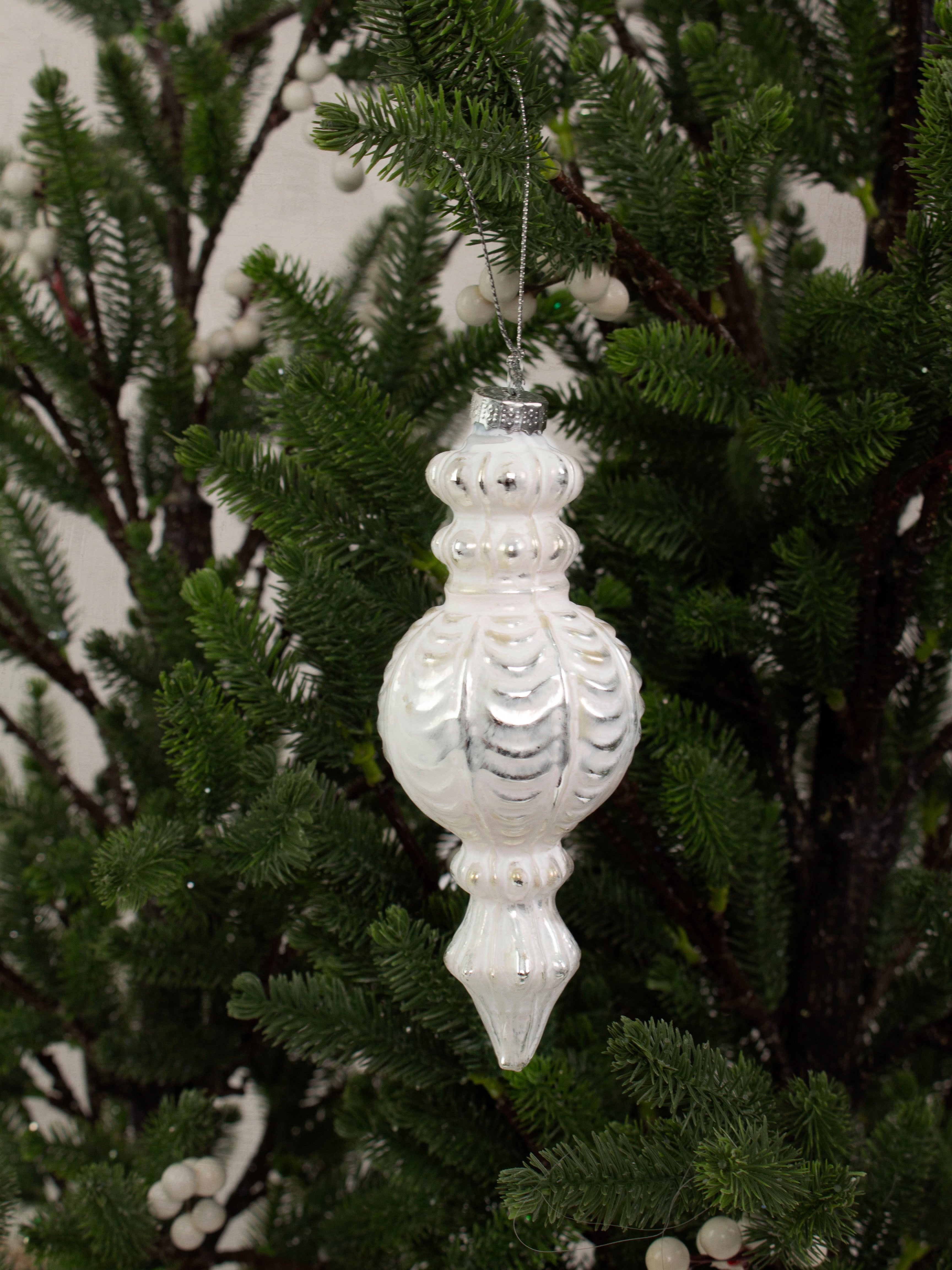 White Washed Finial