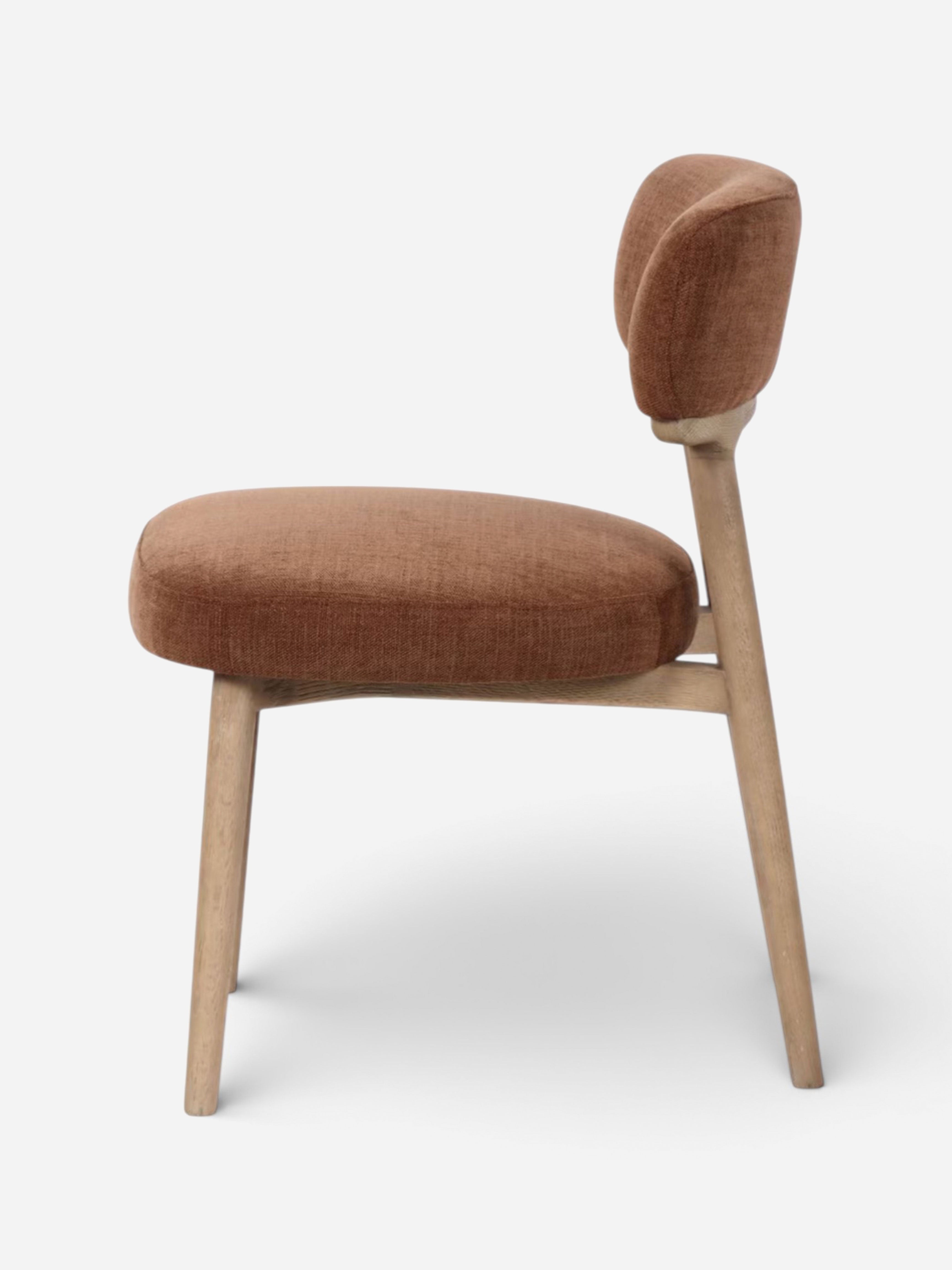 Willow Autumn Rust Linen Dining Chair