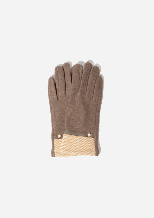 Zig Zag Natural Gloves