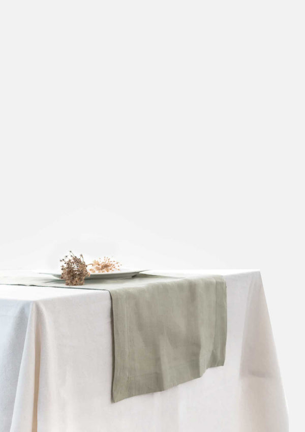 French Flax Linen Table Runner