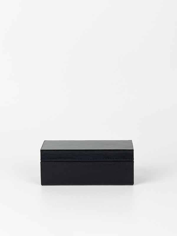Black Leather Rectangular Box