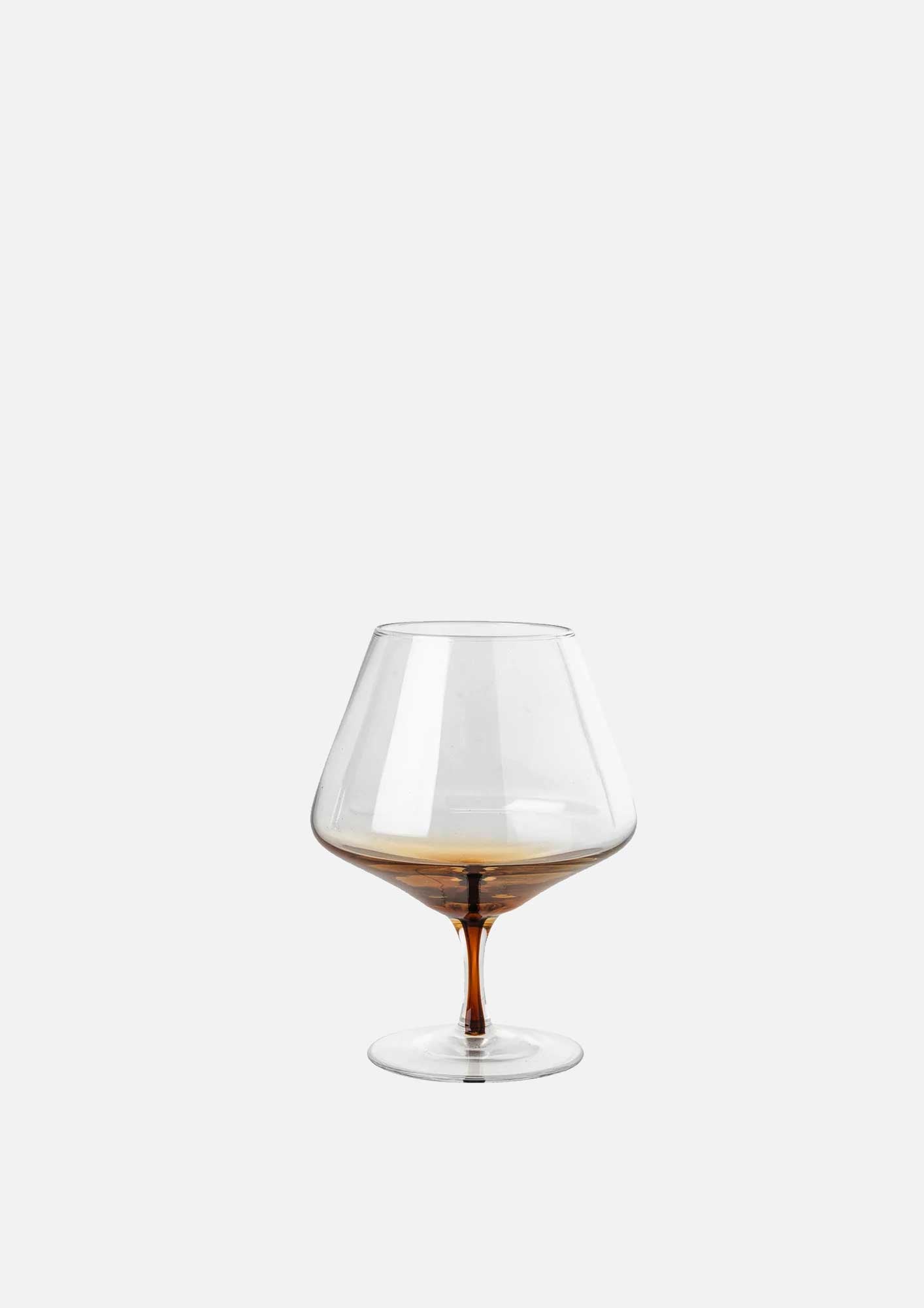 Broste Amber Cognac Glass