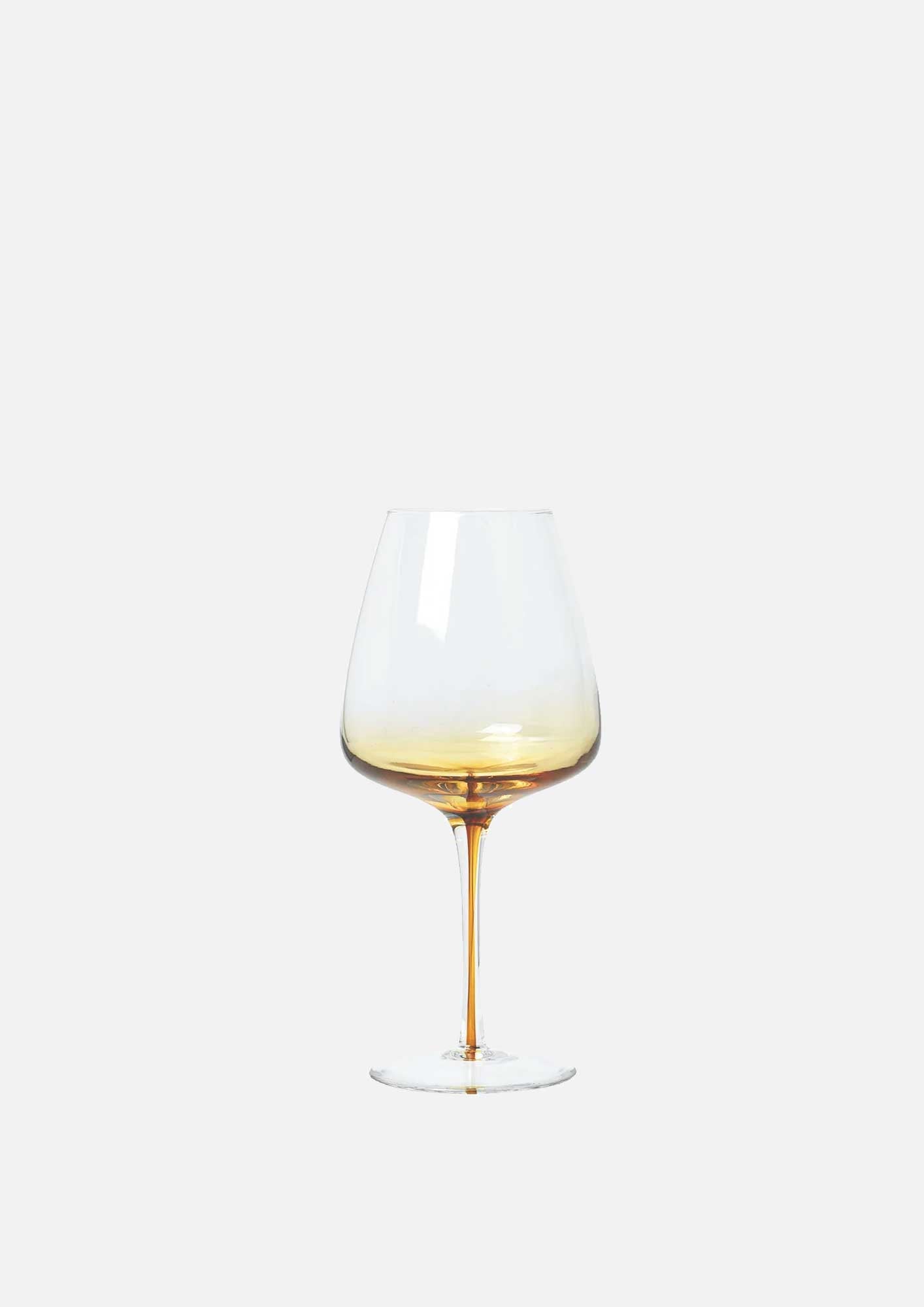 Broste Amber Red Wine Glass