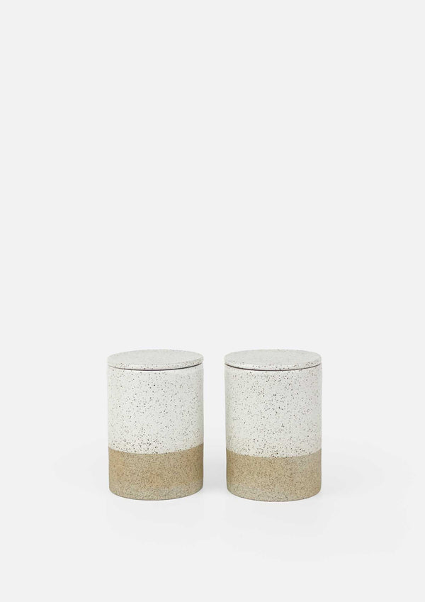 Canisters Set 2 - White Garden to Table