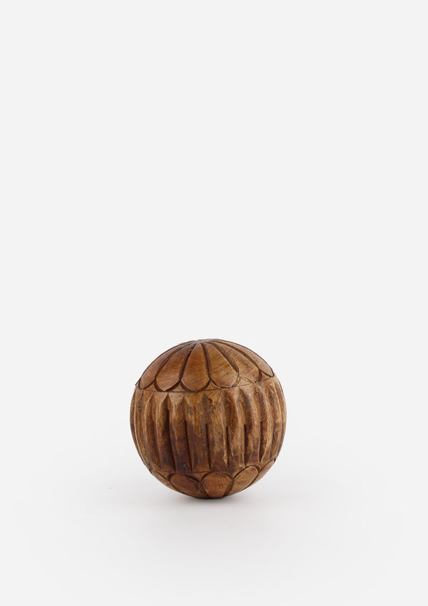 Carved Wooden Sphere