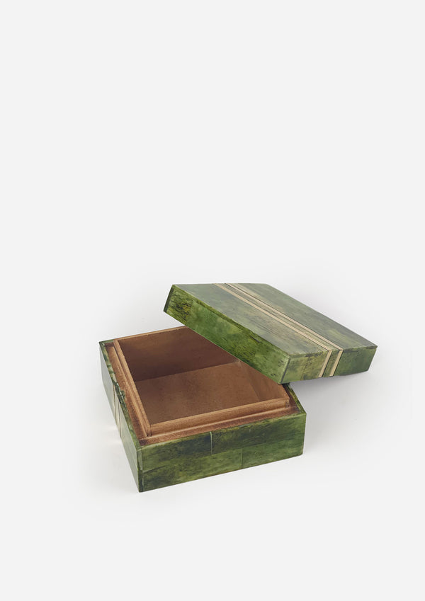 Clemont Sage Stripe Box