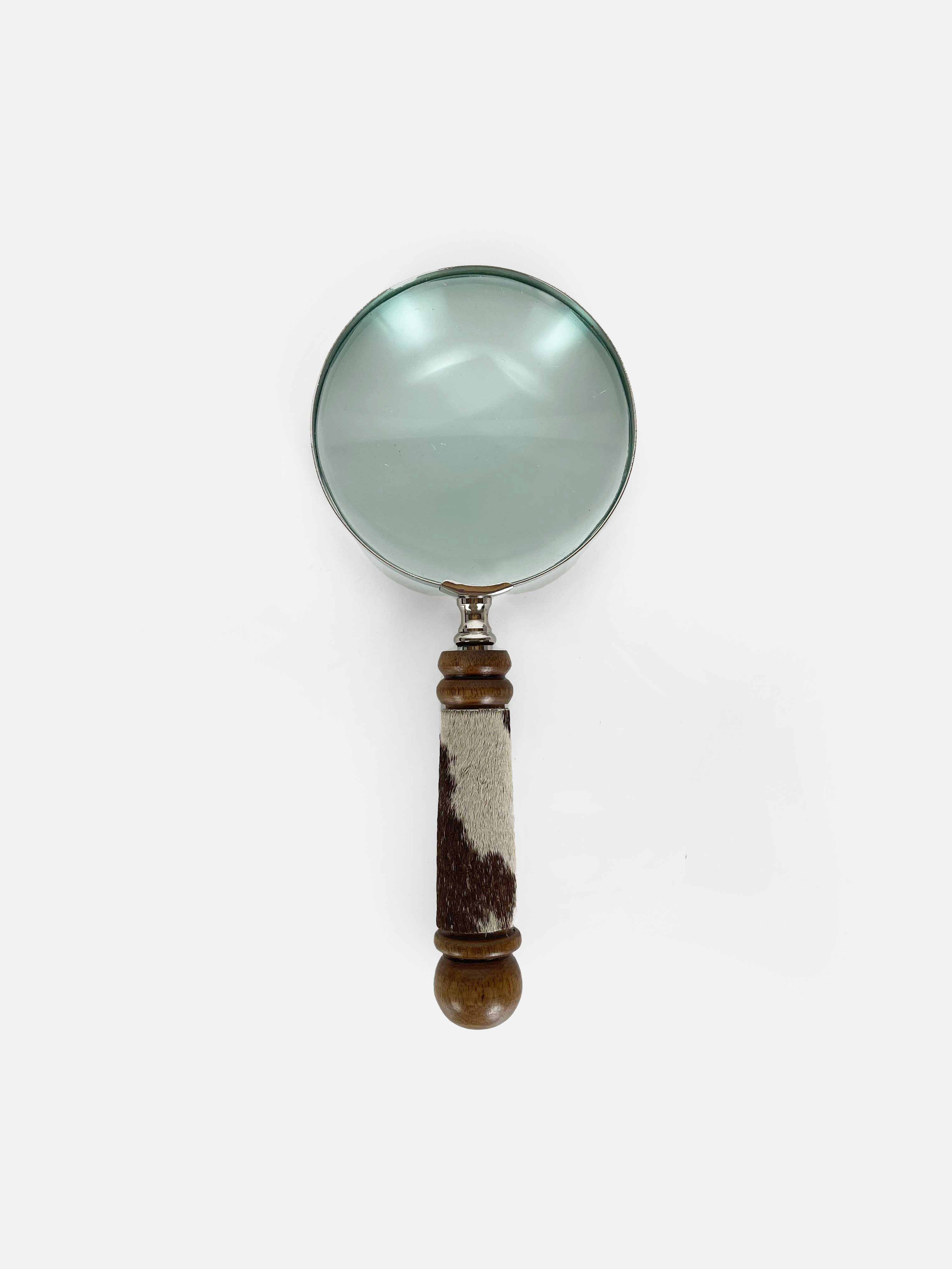 Cow Hide Magnifying Glass