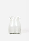 Dappled Clear Fluted Vase