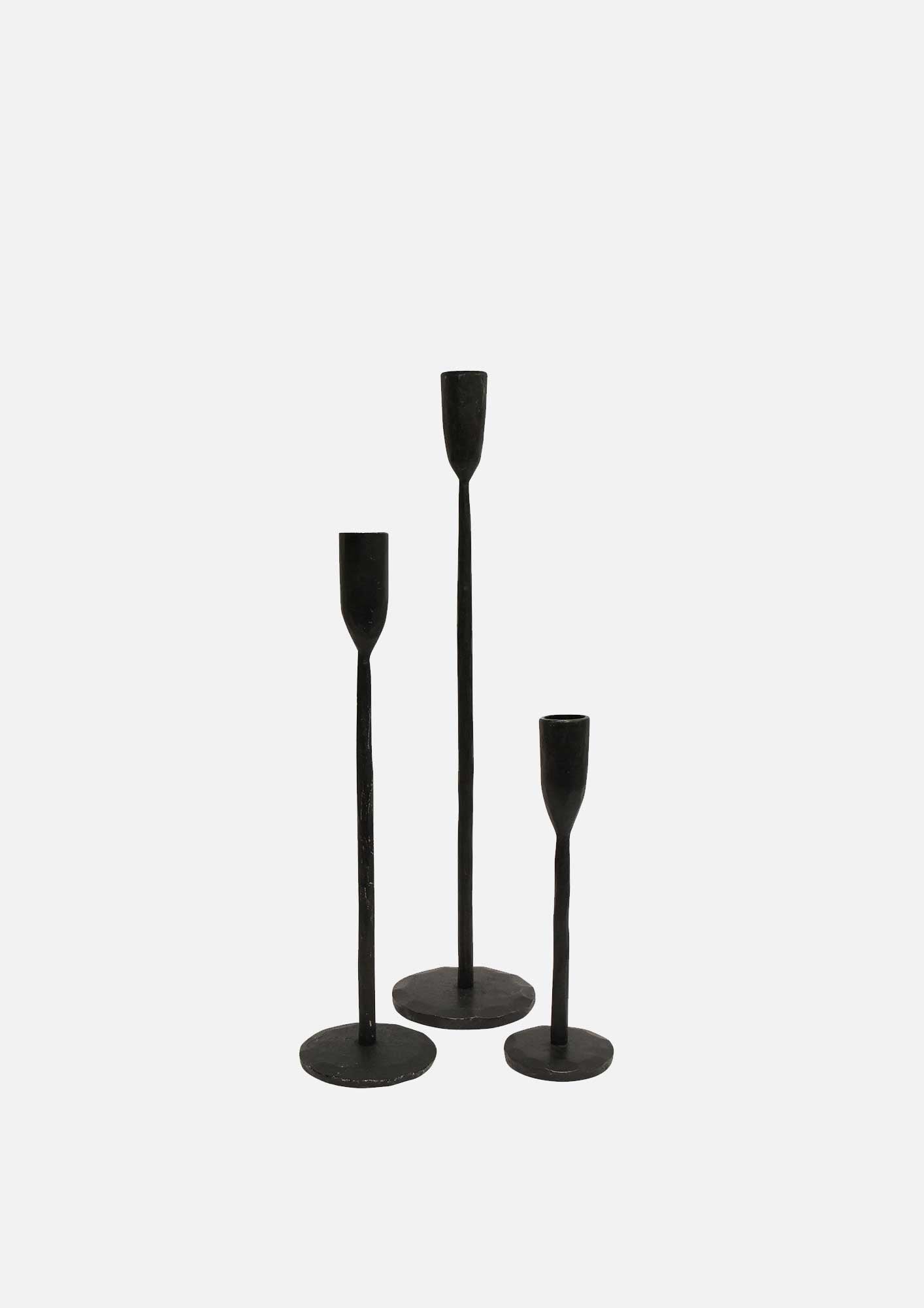 Dax Black Candleholder