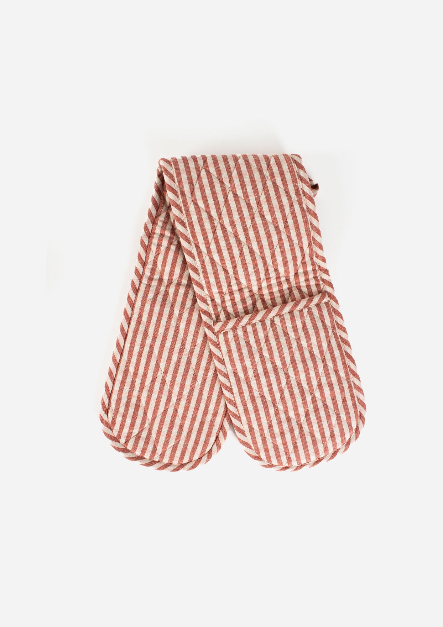 Gingham Double Oven Glove