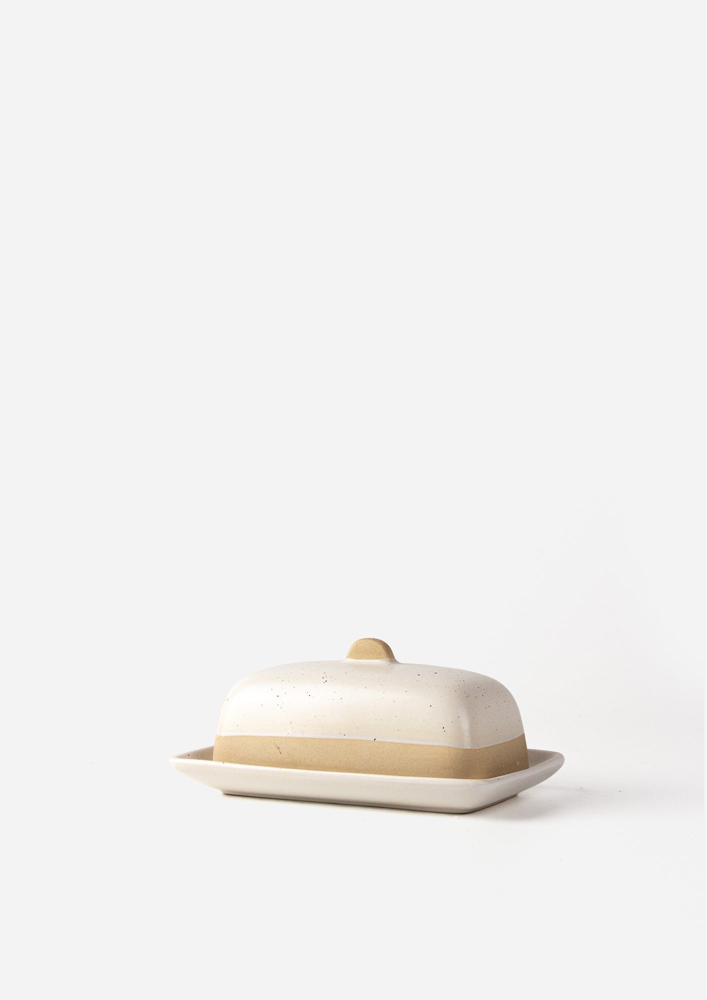 Jenson White Butter Dish