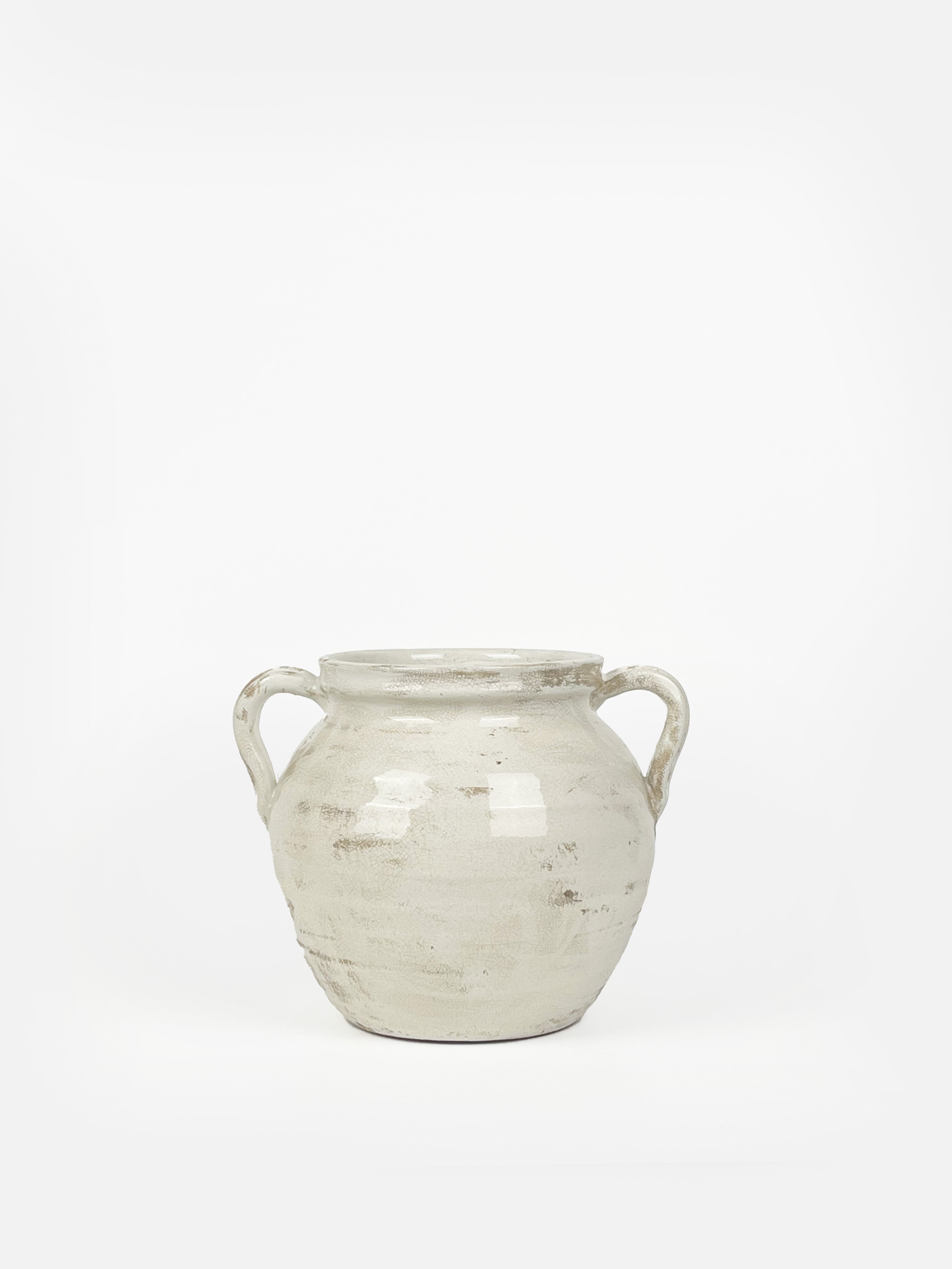 Luna Aged White Urn