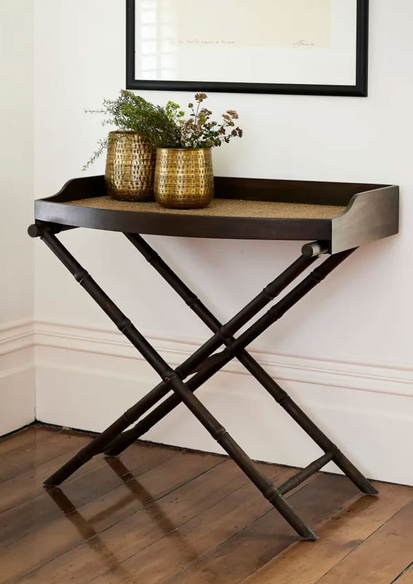 Lawrence Faux Bamboo Tray Table