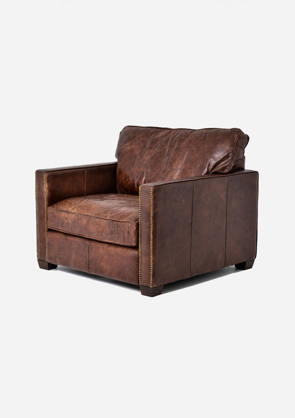 Lennox Leather Armchair | Brown