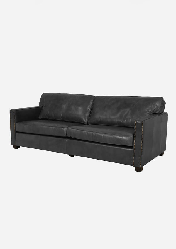 Lennox Leather Sofa | Black