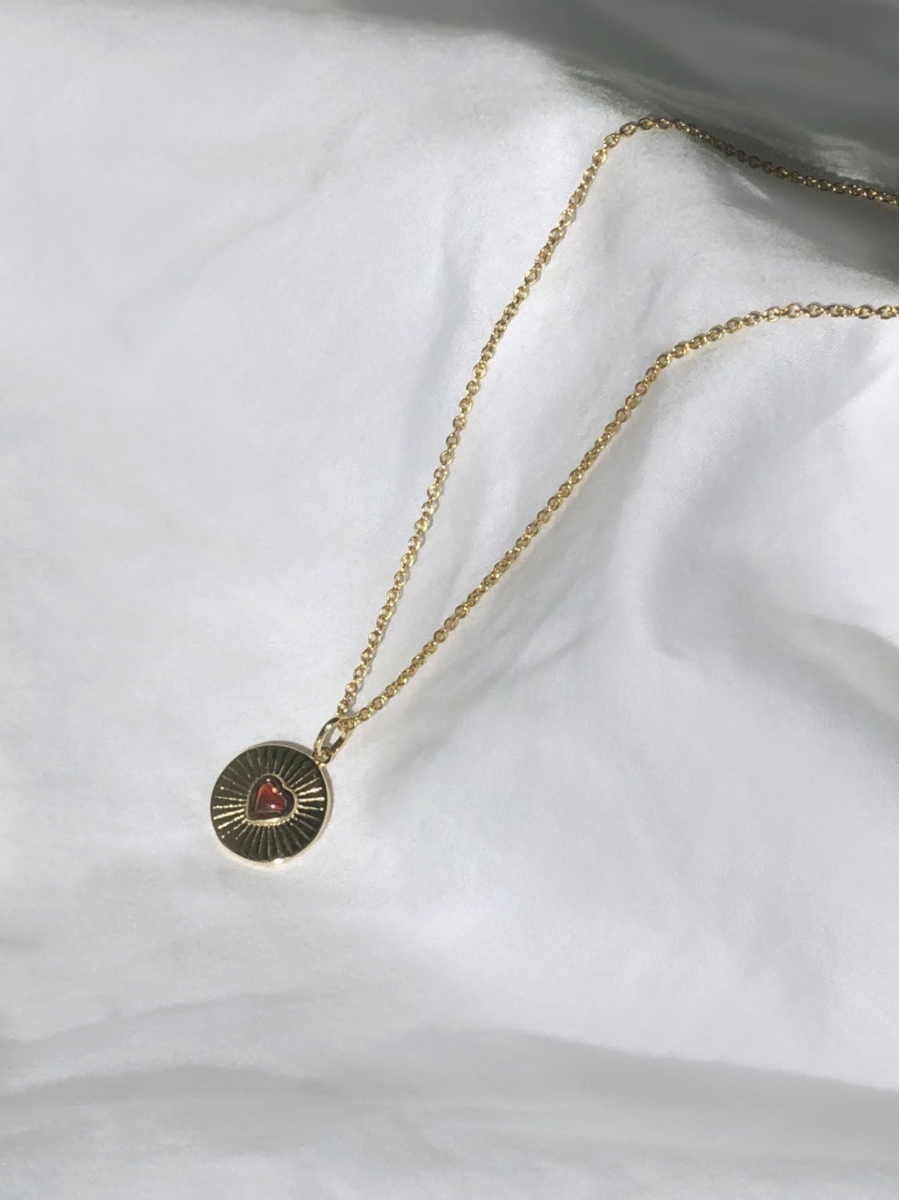 18K Heart Of Gold Necklace