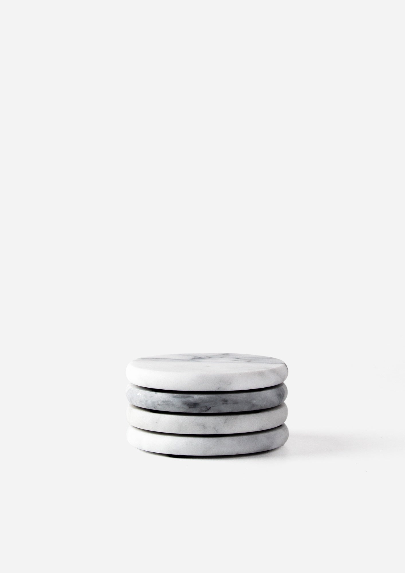 Nuvolo Grey Marble Coaster Set