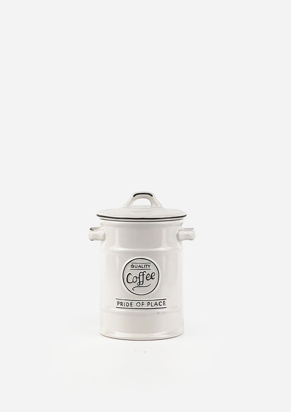 PP White Coffee Jar
