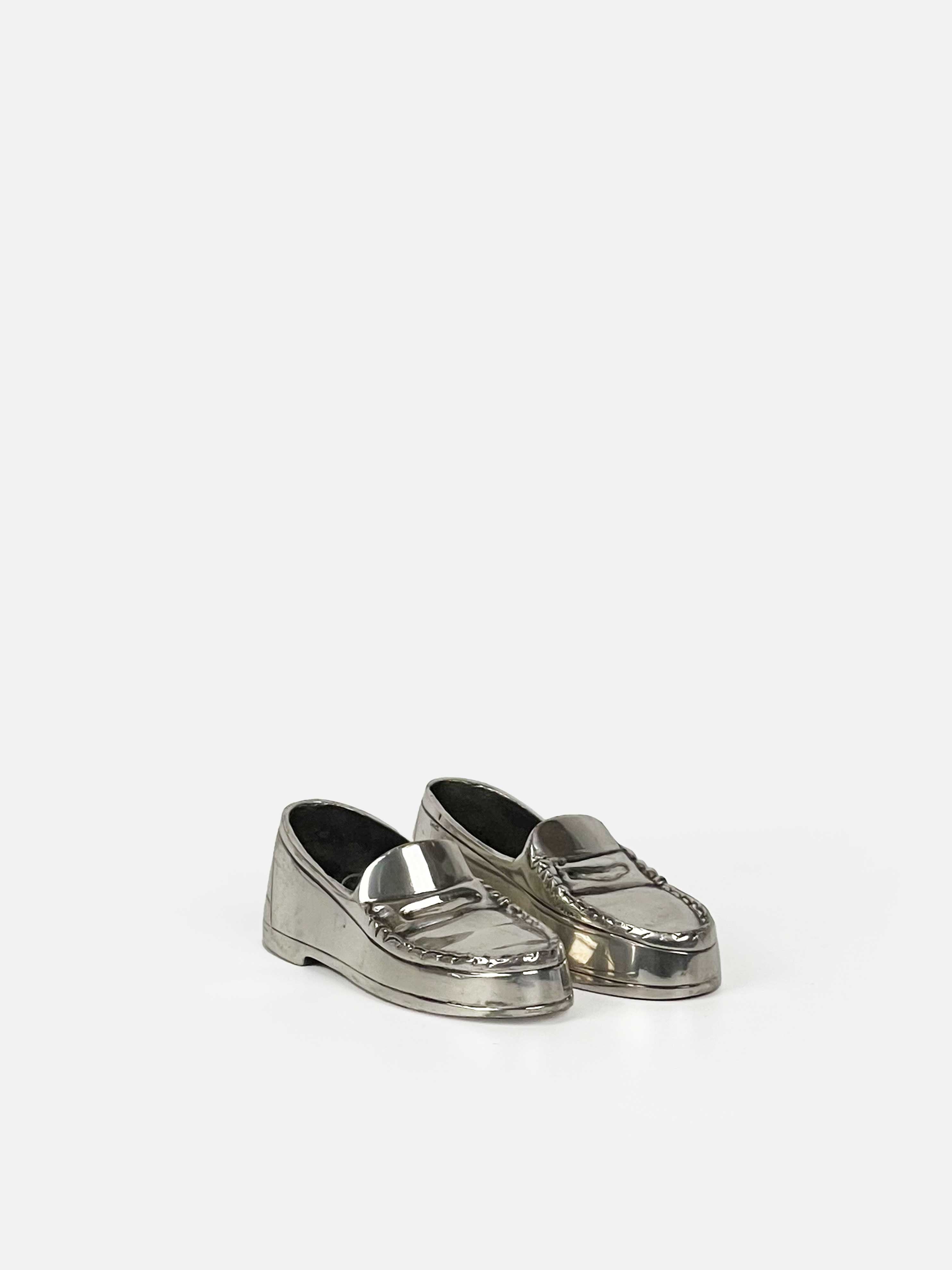 Pair of Silver Dress Shoes