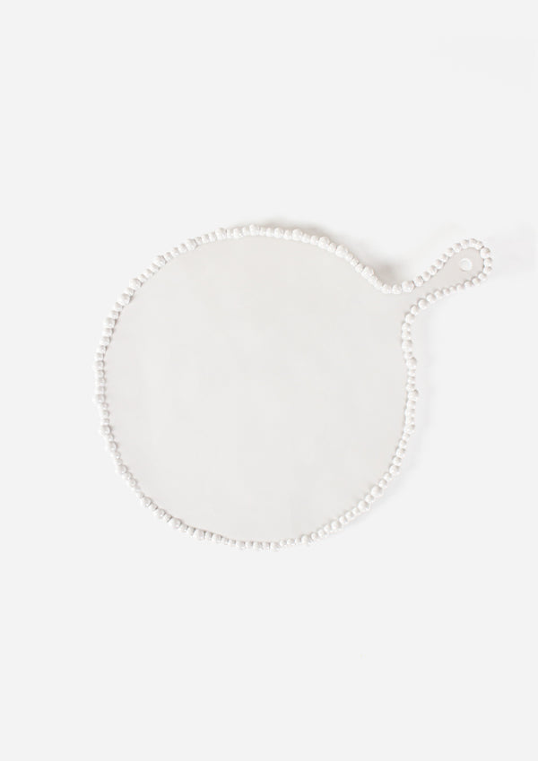 Pearl Round Platter With Handle