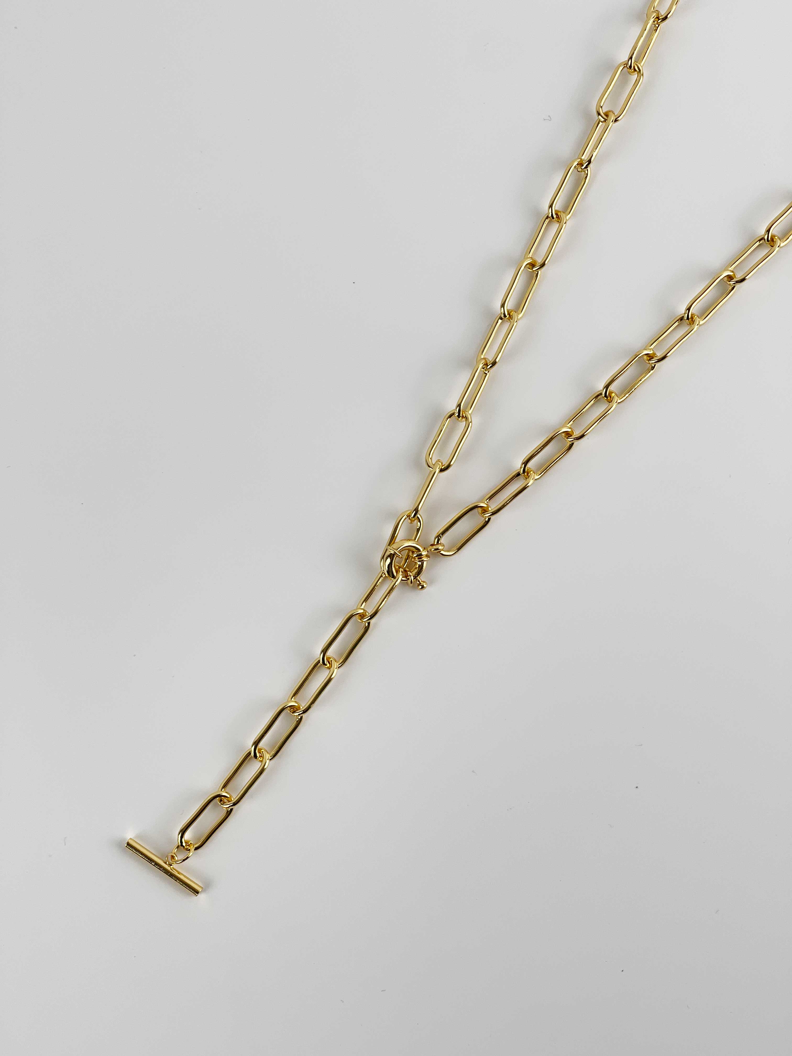 Gold Fob Necklace