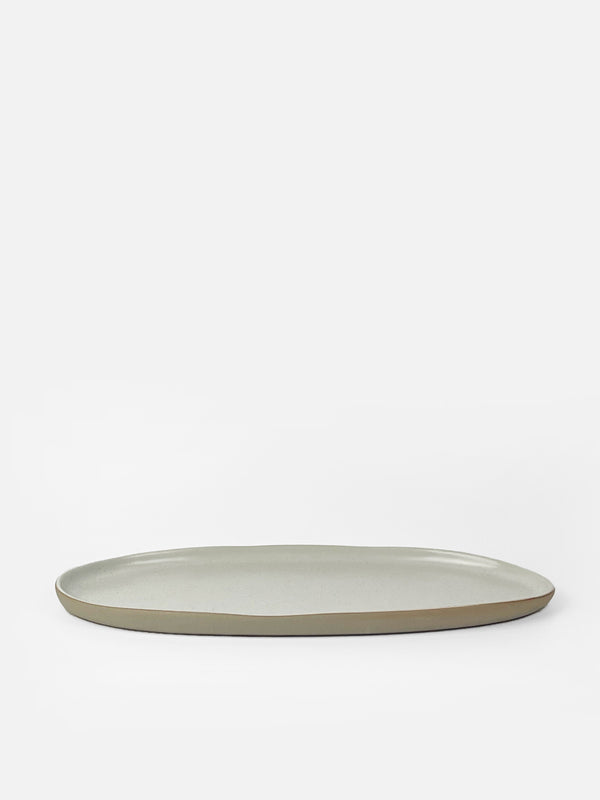 White Speckle Oval Platter - Table of Plenty
