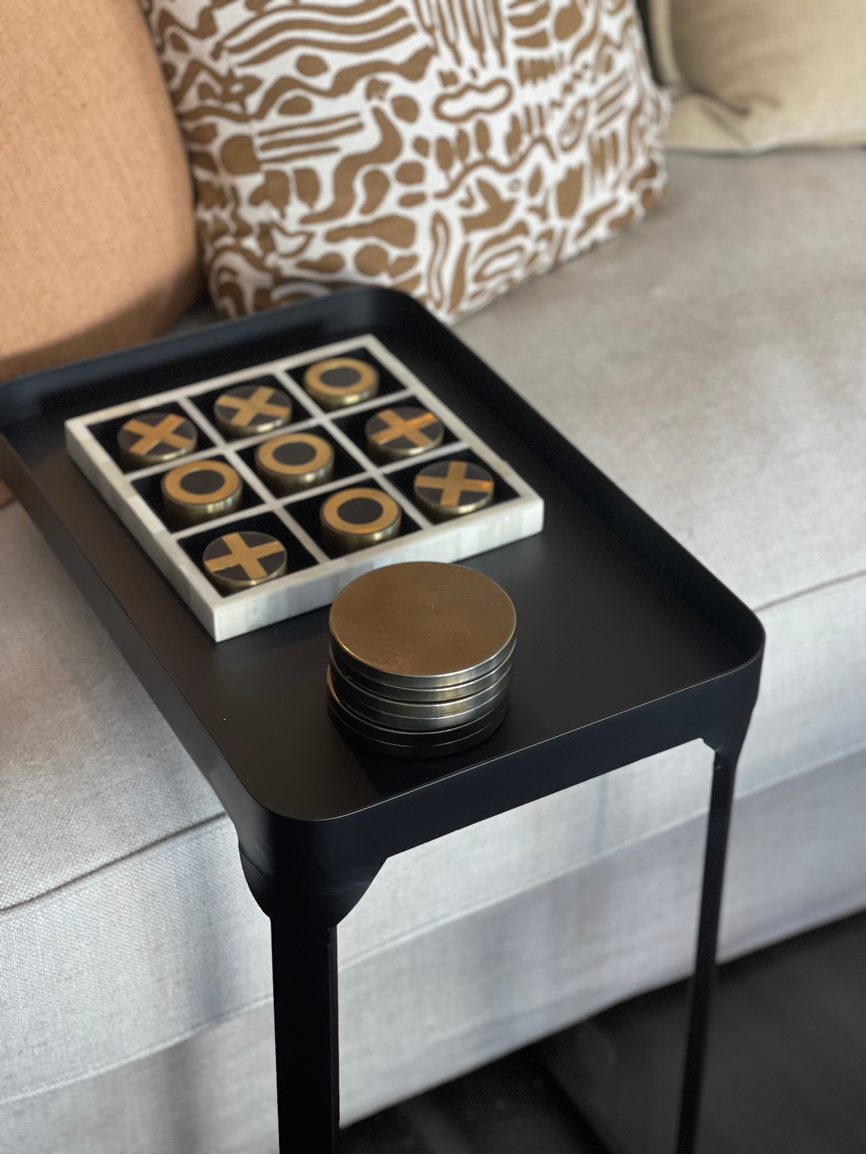 Alloy Sofa Side Table | Square