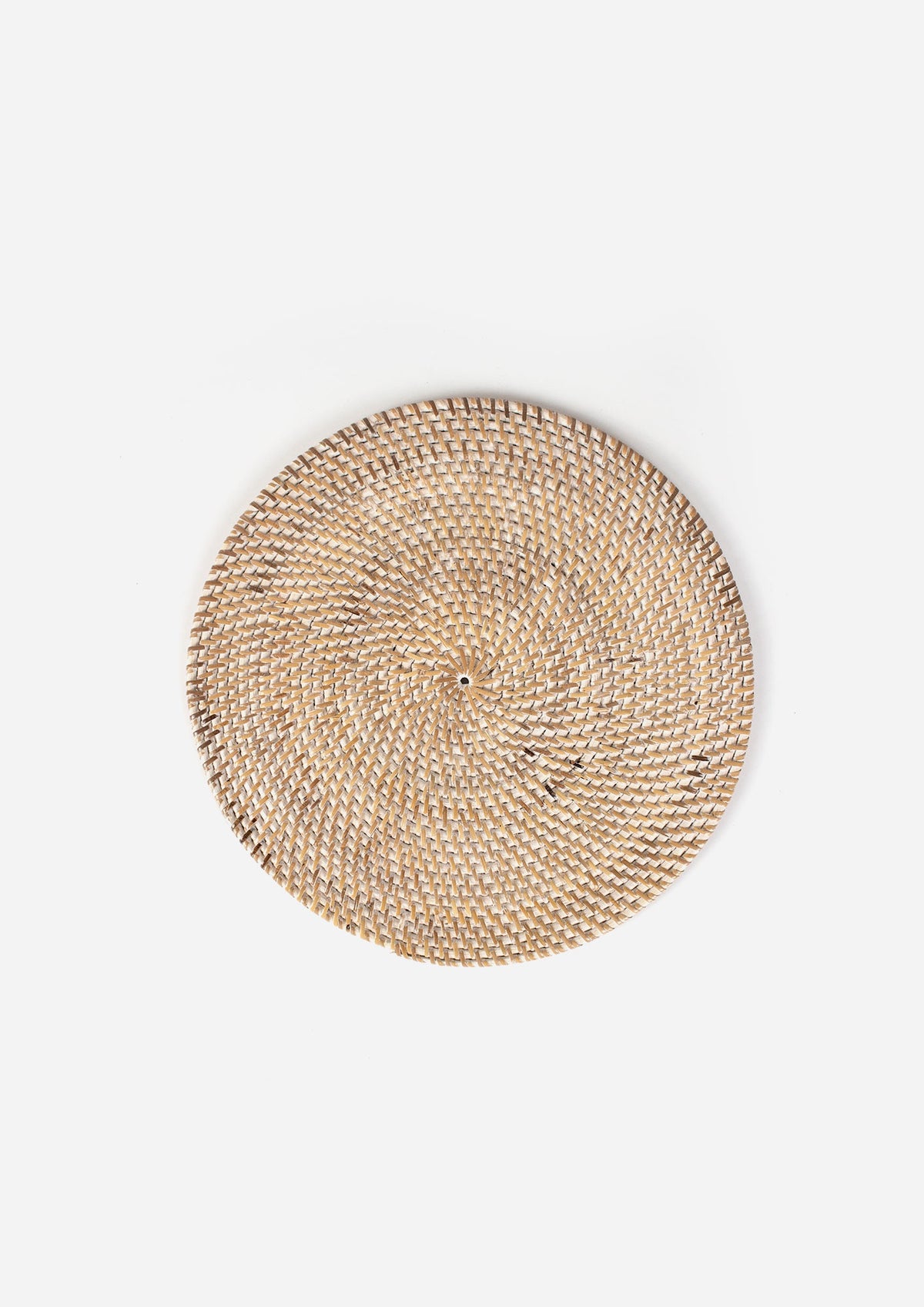 Rattan Whitewash Placemat