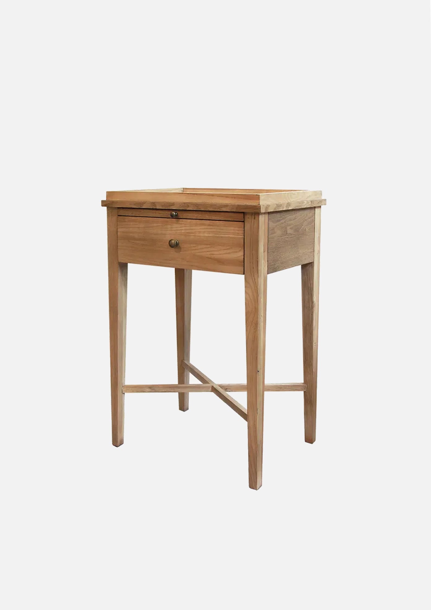 Saskia Bedside | Natural Brown